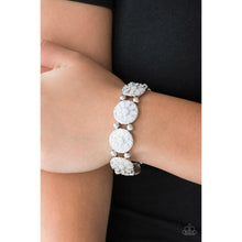 Load image into Gallery viewer, Dancing Dahilias Silver Bracelet - Paparazzi - Dare2bdazzlin N Jewelry
