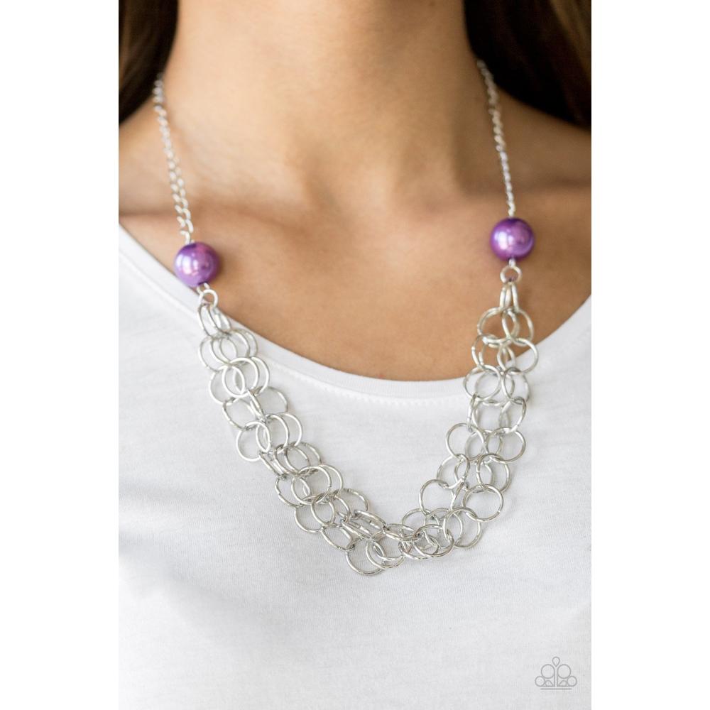 Daring Diva - Purple Necklace - Paparazzi - Dare2bdazzlin N Jewelry