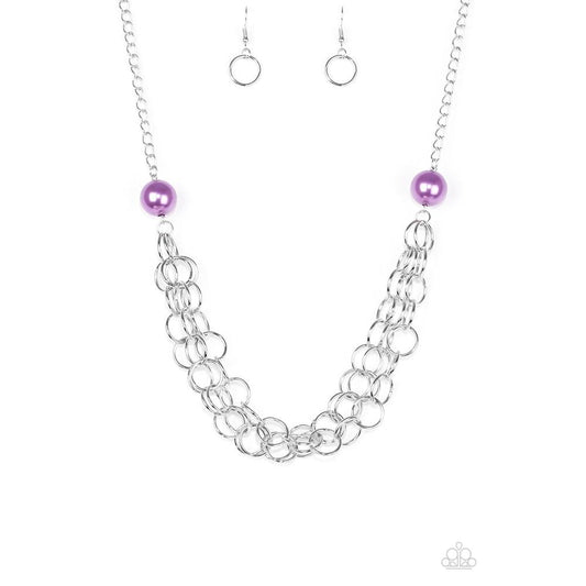 Daring Diva - Purple Necklace - Paparazzi - Dare2bdazzlin N Jewelry