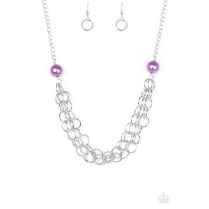 Daring Diva - Purple Necklace - Paparazzi - Dare2bdazzlin N Jewelry
