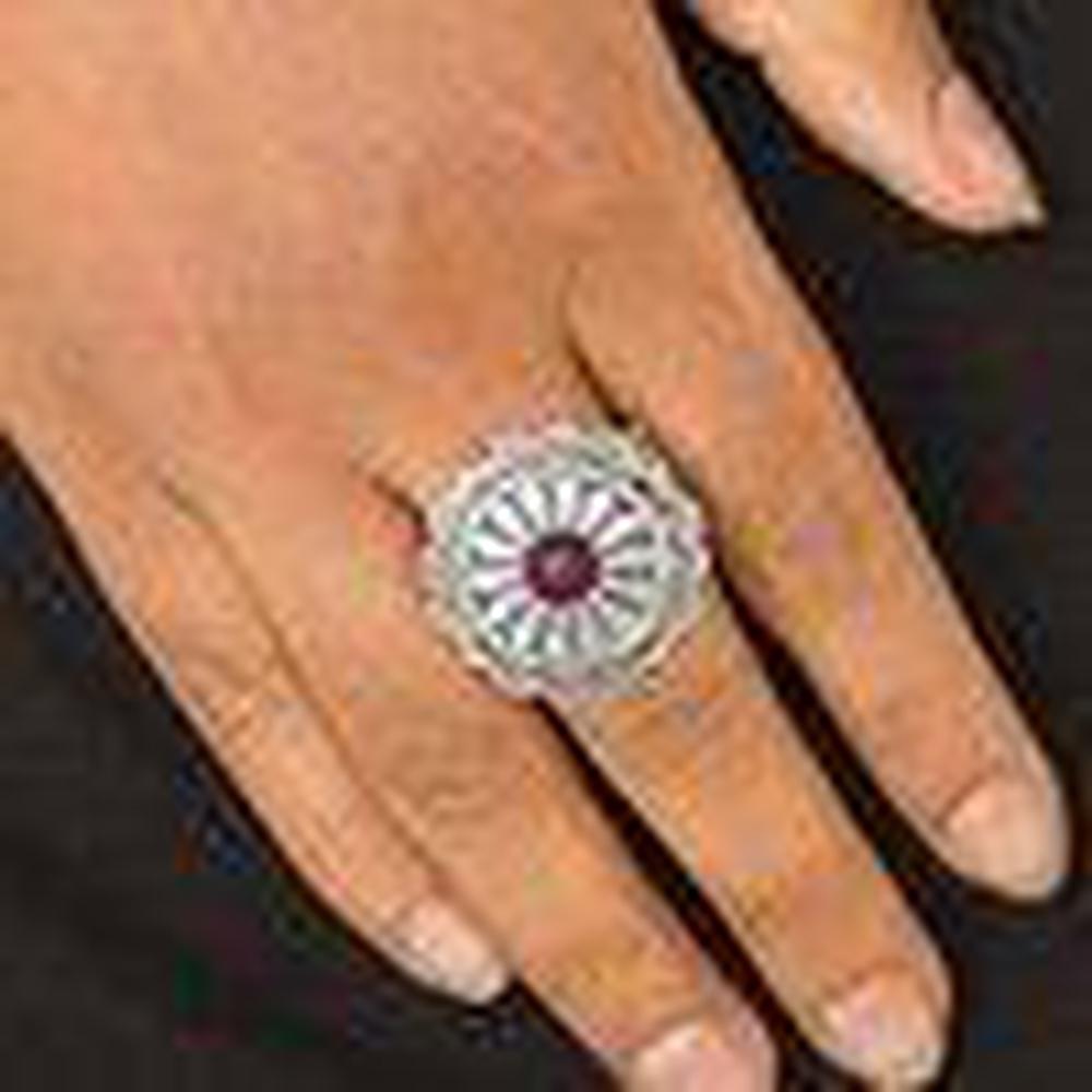 Daringly Daisy - Purple Ring  - Paparazzi - Dare2bdazzlin N Jewelry