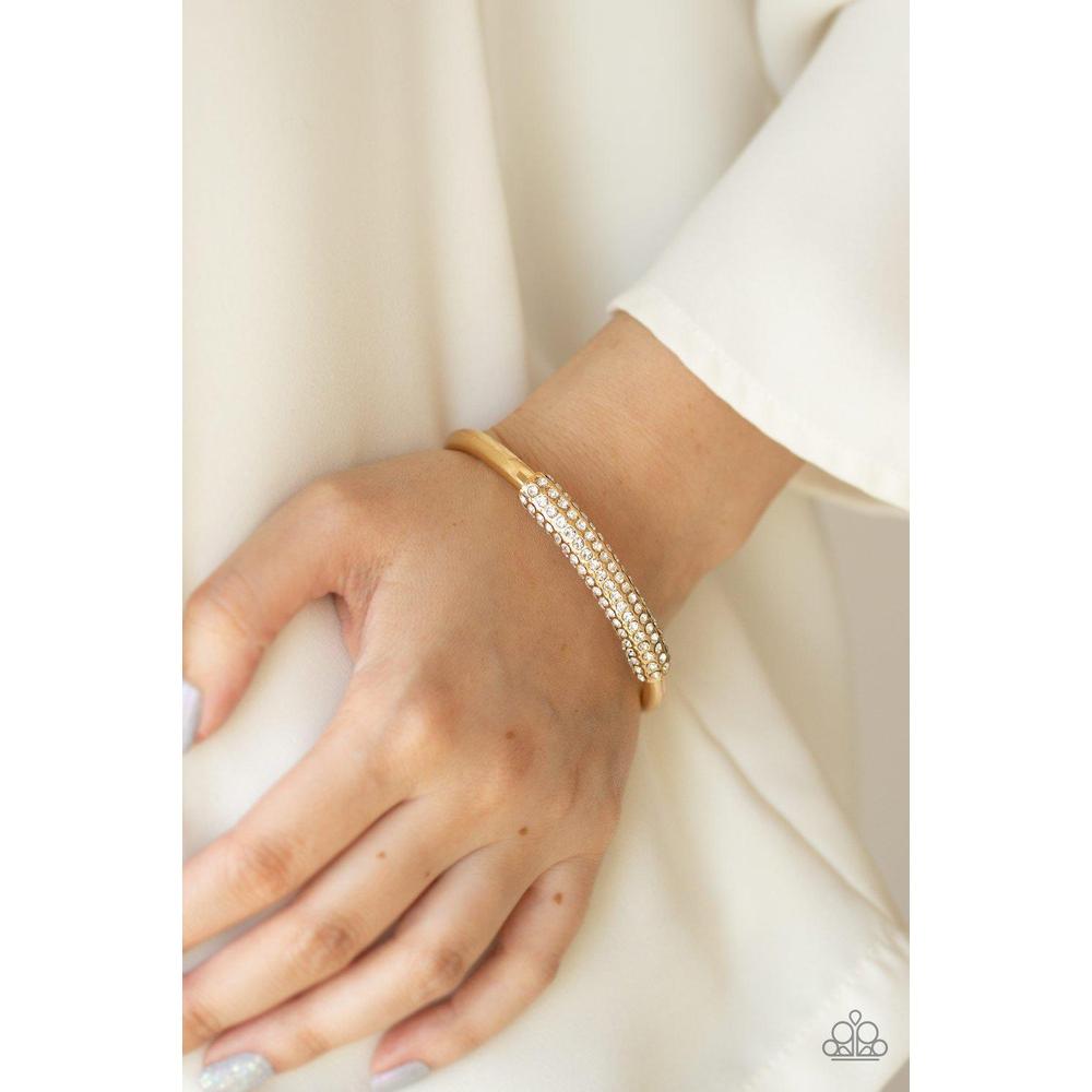 Day By Day Dazzle Gold Bracelet - Paparazzi - Dare2bdazzlin N Jewelry