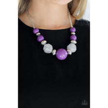 Load image into Gallery viewer, Daytime Drama Purple Necklace - Paparazzi - Dare2bdazzlin N Jewelry
