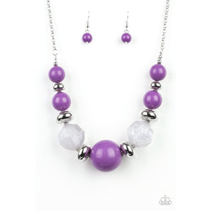 Daytime Drama Purple Necklace - Paparazzi - Dare2bdazzlin N Jewelry
