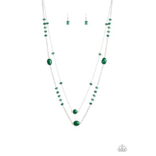 Load image into Gallery viewer, Dazzle The Crowd Green Necklace - Paparazzi - Dare2bdazzlin N Jewelry
