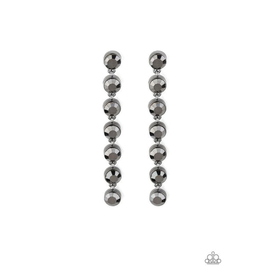 Dazzling Debonair - Black Earrings - Paparazzi - Dare2bdazzlin N Jewelry