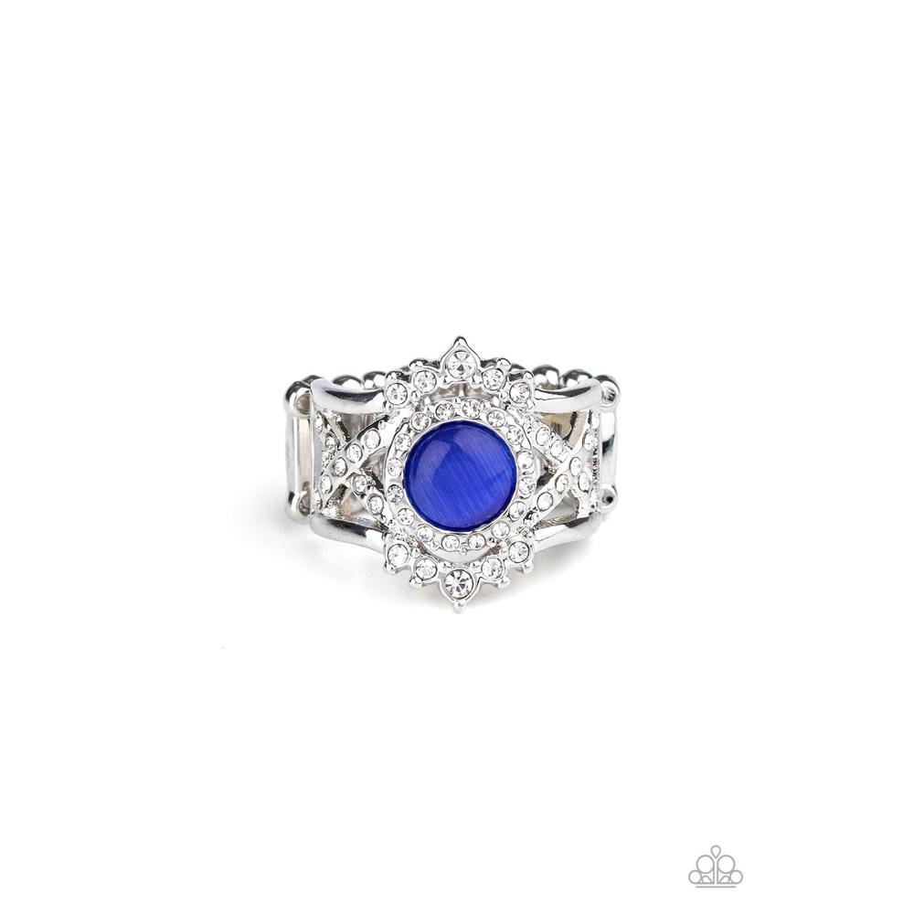 Decadently Dreamy - Blue Ring - Paparazzi - Dare2bdazzlin N Jewelry