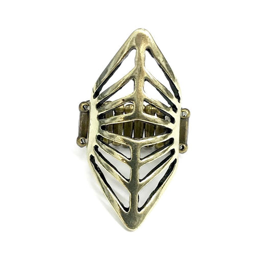 Deco Defender - Brass Ring - Paparazzi - Dare2bdazzlin N Jewelry