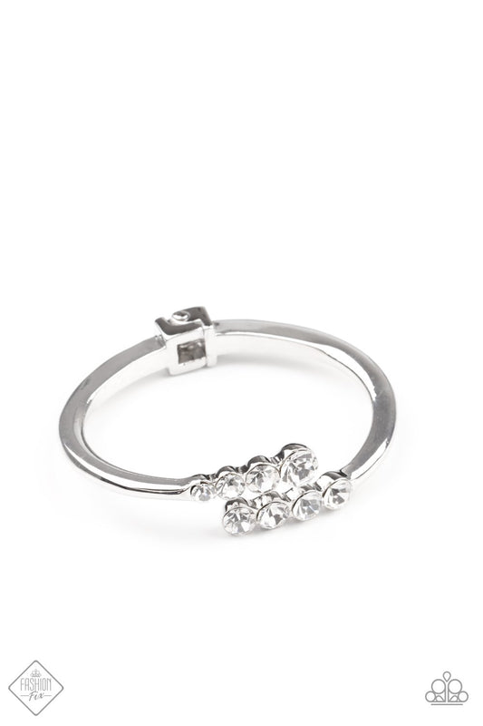 Defying Dazzle White Bracelet - Paparazzi - Dare2bdazzlin N Jewelry