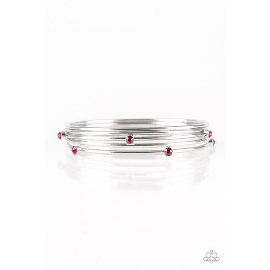 Delicate Decadence - Red Bracelet - Paparazzi - Dare2bdazzlin N Jewelry