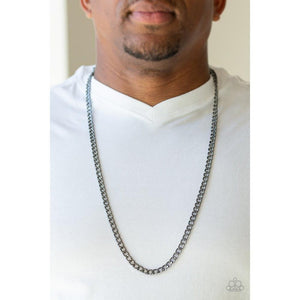 Delta Black Urban Necklace - Paparazzi - Dare2bdazzlin N Jewelry