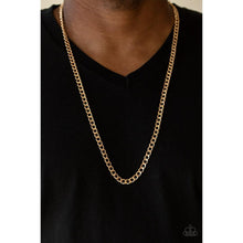Load image into Gallery viewer, Delta - Gold Men&#39;s Necklace - Paparazzi - Dare2bdazzlin N Jewelry
