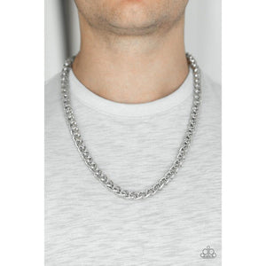 Delta Silver Urban Necklace - Paparazzi - Dare2bdazzlin N Jewelry