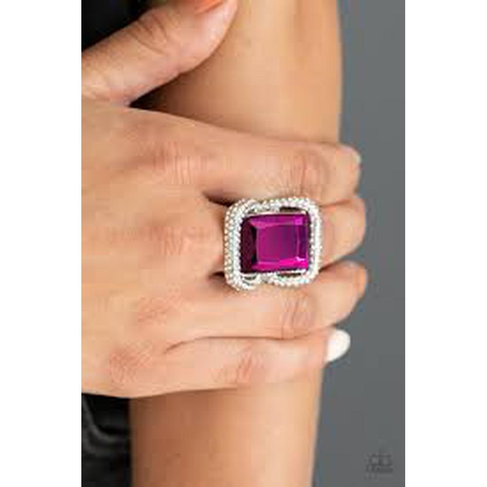 Deluxe Decadence - Pink Ring - Paparazzi - Dare2bdazzlin N Jewelry