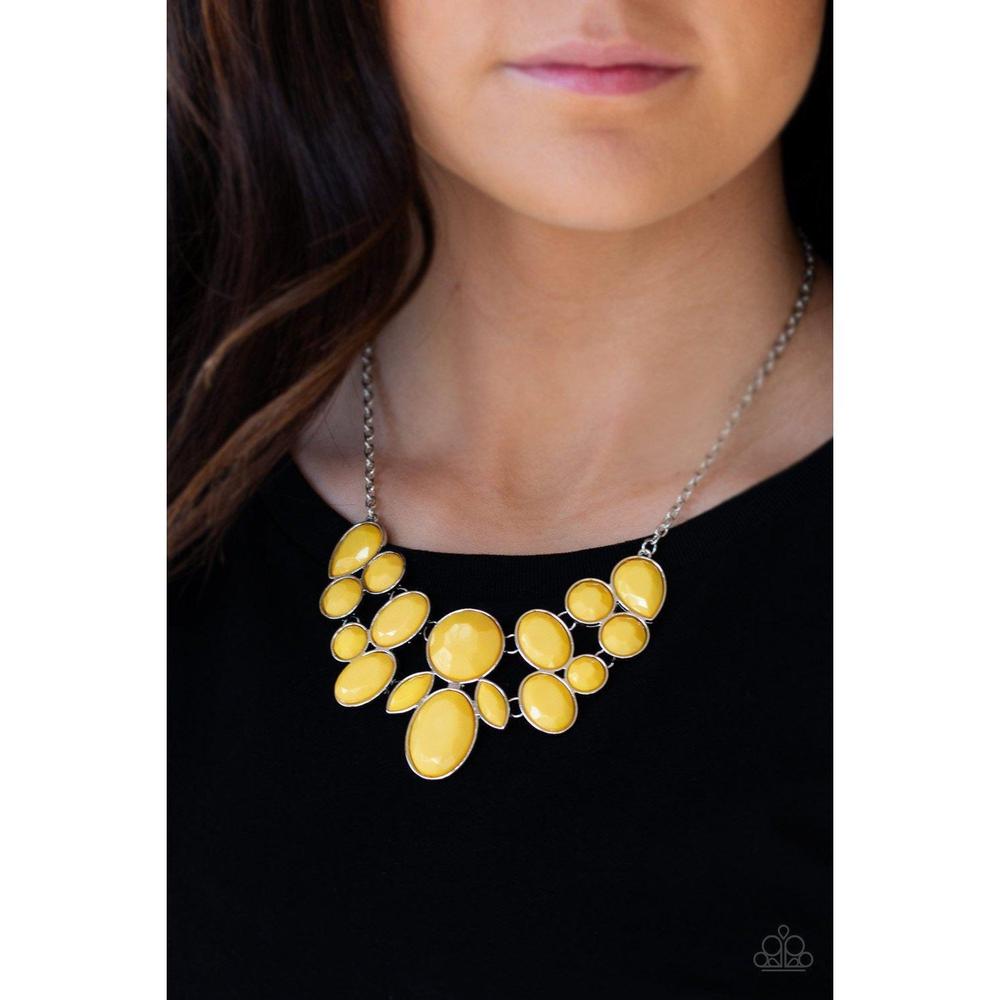 Demi-Diva - Yellow Necklace - Paparazzi - Dare2bdazzlin N Jewelry
