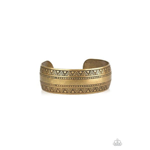 Desert Peaks - Brass Bracelet - Paparazzi - Dare2bdazzlin N Jewelry