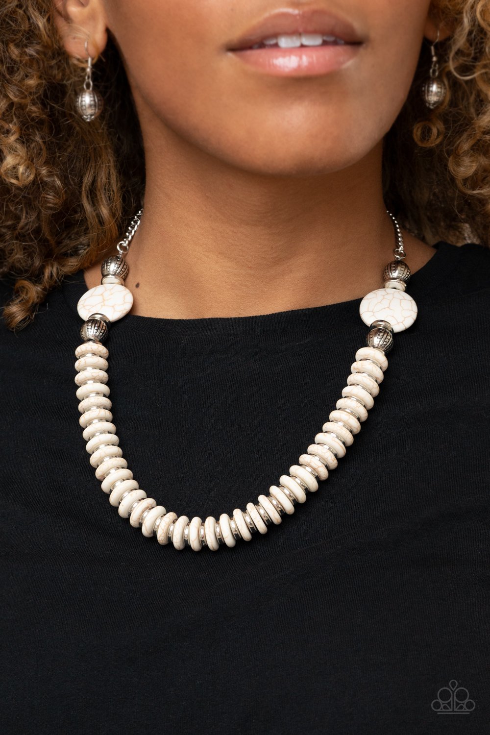 Desert Revival White Necklace - Paparazzi - Dare2bdazzlin N Jewelry