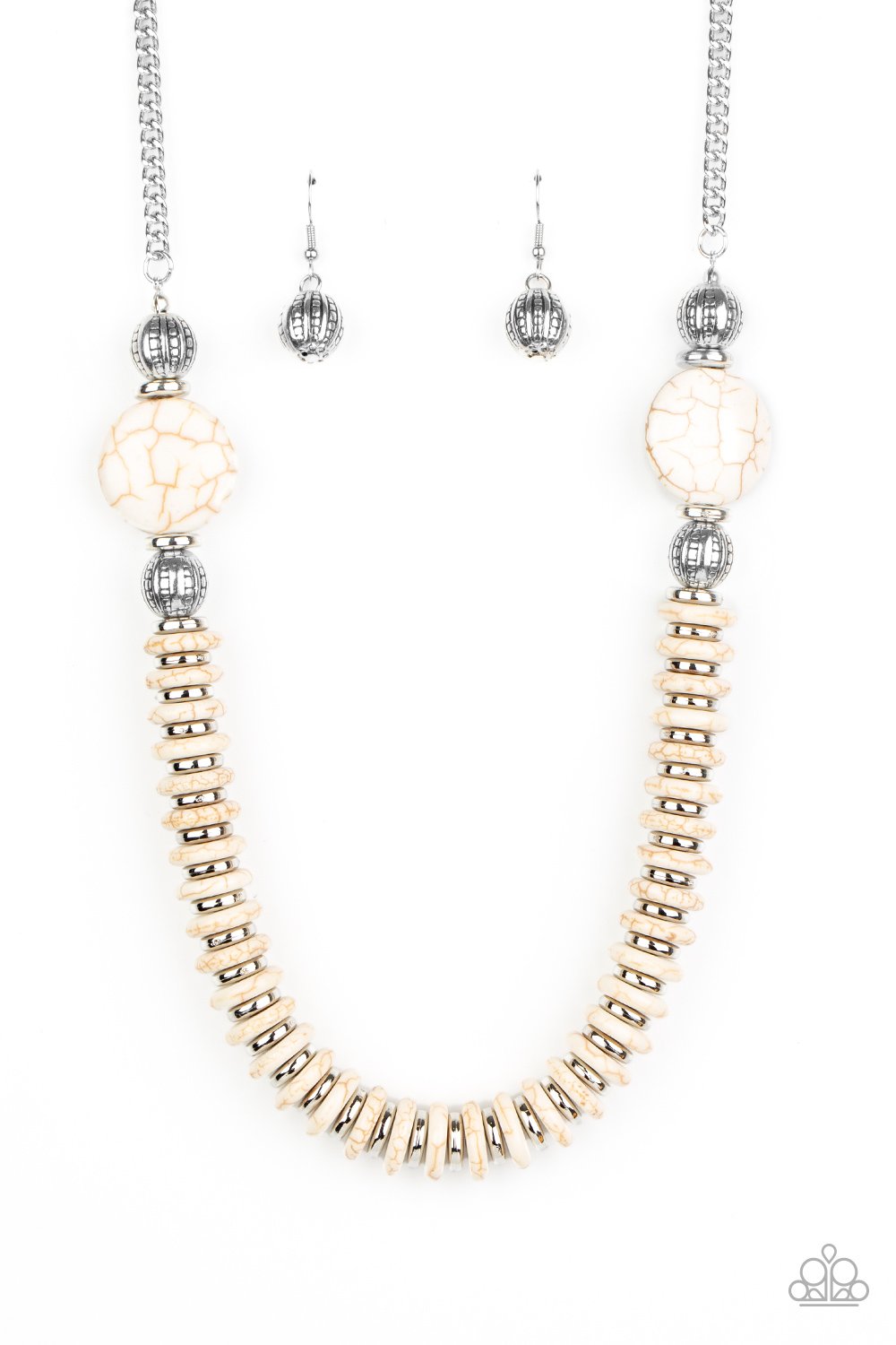 Desert Revival White Necklace - Paparazzi - Dare2bdazzlin N Jewelry