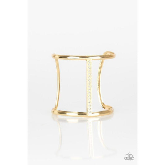 Diamond Deity Gold Bracelet - Paparazzi - Dare2bdazzlin N Jewelry