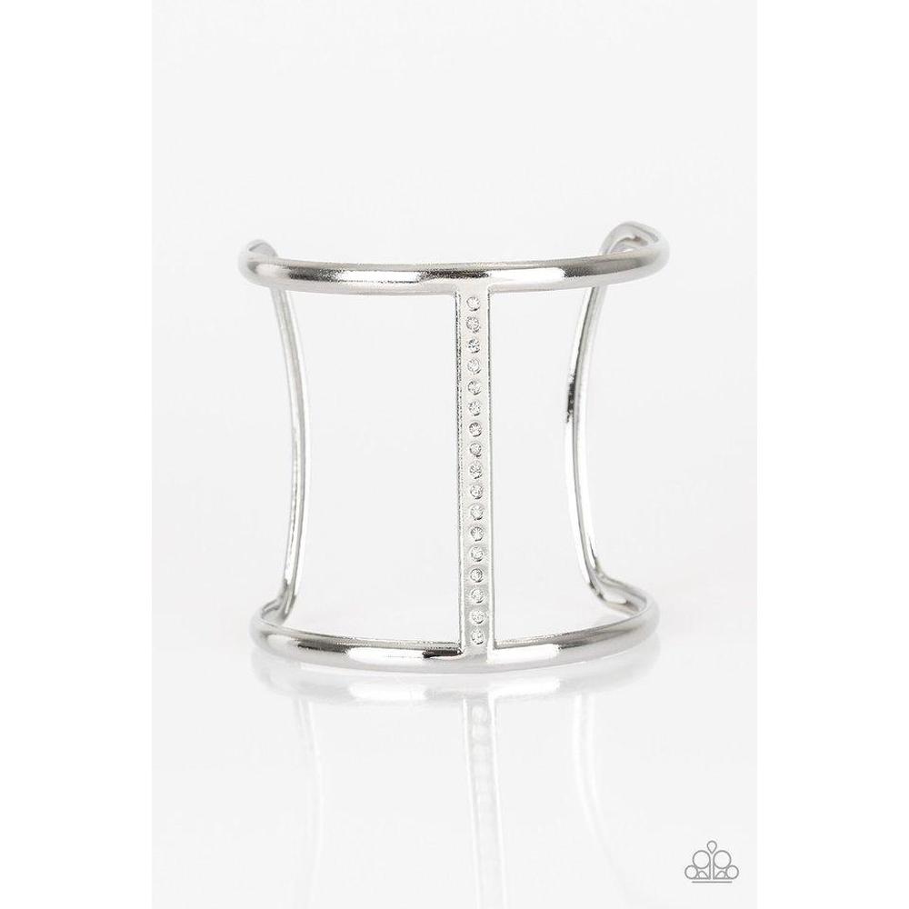 Diamond Deity White Bracelet - Paparazzi - Dare2bdazzlin N Jewelry