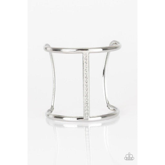 Diamond Deity White Bracelet - Paparazzi - Dare2bdazzlin N Jewelry