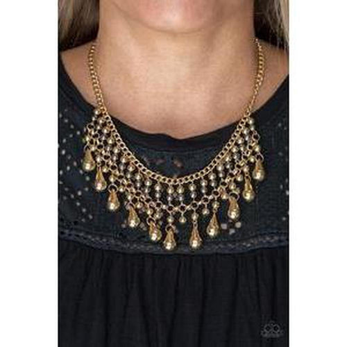 Don't Forget to Boss Brass Necklace  - Paparazzi - Dare2bdazzlin N Jewelry