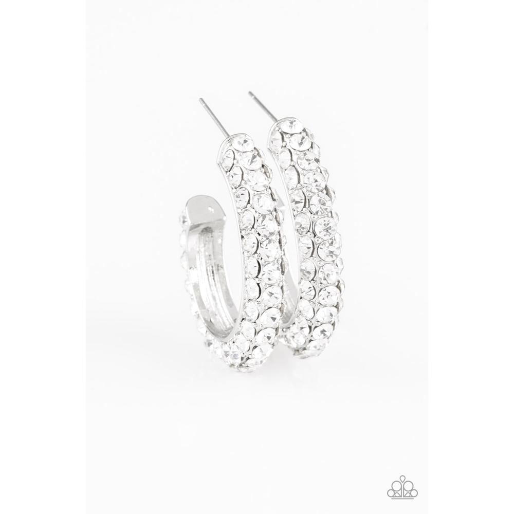 Don't Mind The STARDUST White Earrings - Paparazzi - Dare2bdazzlin N Jewelry