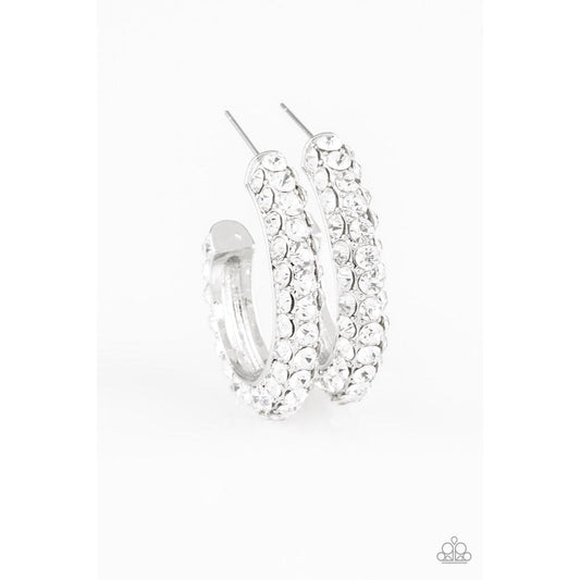 Don't Mind The STARDUST White Earrings - Paparazzi - Dare2bdazzlin N Jewelry