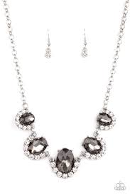 The Queen Demands It Silver Necklace - Paparazzi - Dare2bdazzlin N Jewelry