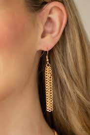 Metro Mirage Gold Necklace - Paparazzi - Dare2bdazzlin N Jewelry