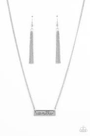 Joy Of Motherhood Silver Necklace - Paparazzi - Dare2bdazzlin N Jewelry