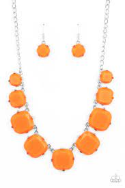 Prismatic Prima Donna Orange Necklace - Paparazzi - Dare2bdazzlin N Jewelry