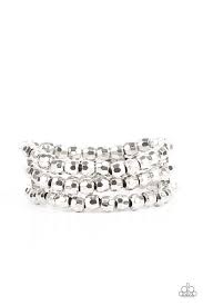 Magnetically Maven Silver Bracelet - Paparazzi - Dare2bdazzlin N Jewelry