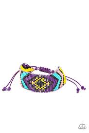 Desert Dive Purple Bracelet - Paparazzi - Dare2bdazzlin N Jewelry