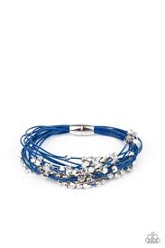Star Studded Affair Blue Bracelet - Paparazzi - Dare2bdazzlin N Jewelry