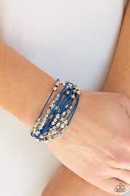 Star Studded Affair Blue Bracelet - Paparazzi - Dare2bdazzlin N Jewelry