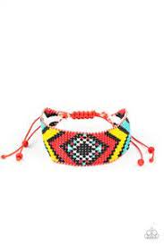 Desert Dive Red Bracelet - Paparazzi - Dare2bdazzlin N Jewelry