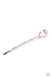 Princess Precision Pink Hair Clip - Paparazzi - Dare2bdazzlin N Jewelry