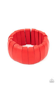 Raise The BARBADOS  Red Bracelet - Paparazzi - Dare2bdazzlin N Jewelry