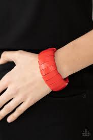 Raise The BARBADOS  Red Bracelet - Paparazzi - Dare2bdazzlin N Jewelry