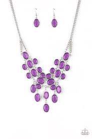 Serene Gleam Purple Necklace - Paparazzi - Dare2bdazzlin N Jewelry