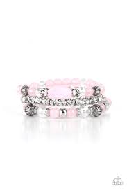Ethereal Etiquette Pink Bracelet - Paparazzi - Dare2bdazzlin N Jewelry