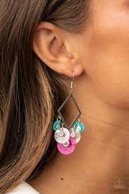 Pomp and Circumstance Multi Earring - Paparazzi - Dare2bdazzlin N Jewelry