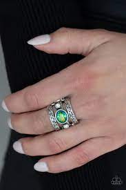 The GLEAMING Tower Green Ring - Paparazzi - Dare2bdazzlin N Jewelry