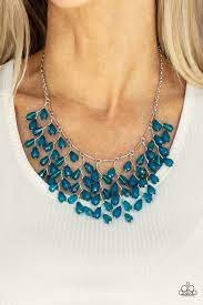 Garden Fairytale Blue Necklace - Paparazzi - Dare2bdazzlin N Jewelry