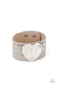 Flauntable Flirt Silver Urban Bracelet - Paparazzi - Dare2bdazzlin N Jewelry