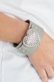 Flauntable Flirt Silver Urban Bracelet - Paparazzi - Dare2bdazzlin N Jewelry