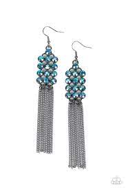 Tastefully Tassel Multi Earring - Paparazzi - Dare2bdazzlin N Jewelry