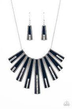 Load image into Gallery viewer, FAN-tastically Deco Blue Necklace - Paparazzi - Dare2bdazzlin N Jewelry
