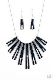 FAN-tastically Deco Blue Necklace - Paparazzi - Dare2bdazzlin N Jewelry